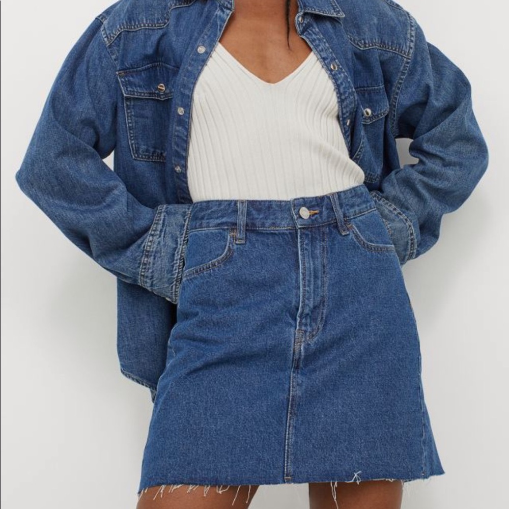 H&M Short Denim Skirt